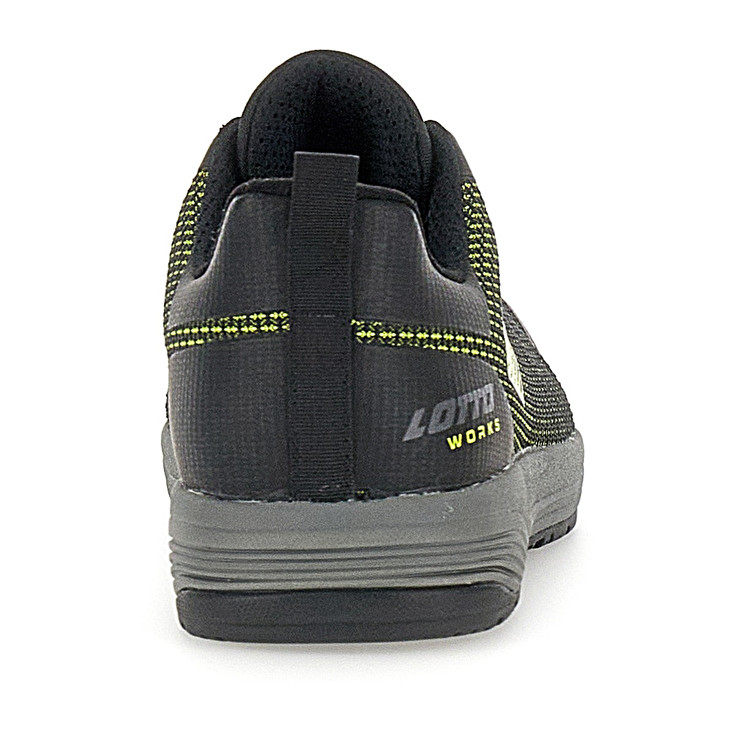 Men Lotto Move 400 S1pl Sr Hro Safety Shoes Black / Green | 03541-BQEA