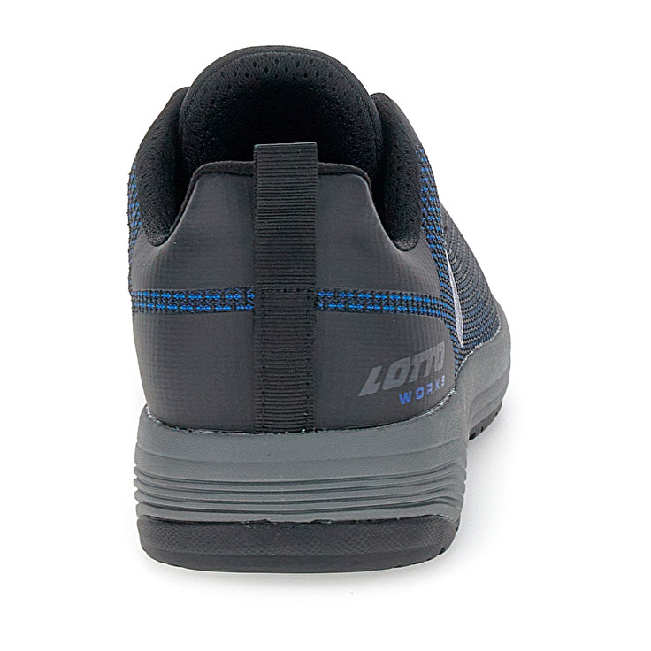 Men Lotto Move 400 S1pl Sr Hro Safety Shoes Black / Blue | 17658-CKXG