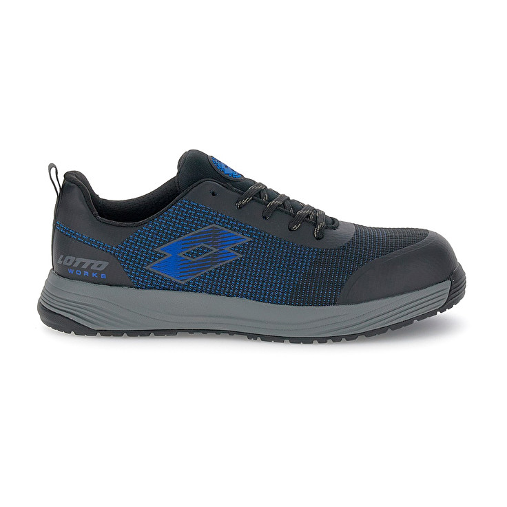 Men Lotto Move 400 S1pl Sr Hro Safety Shoes Black / Blue | 17658-CKXG