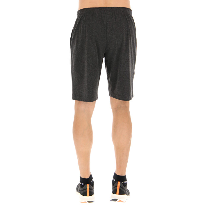 Men Lotto Msc Bermuda Ii Mel Shorts Black | 43785-PMOE