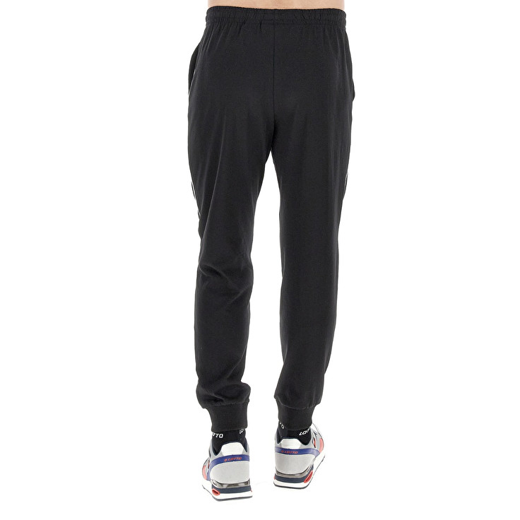 Men Lotto Msc Cuff Ii Sport Pants Black | 81073-ANOM