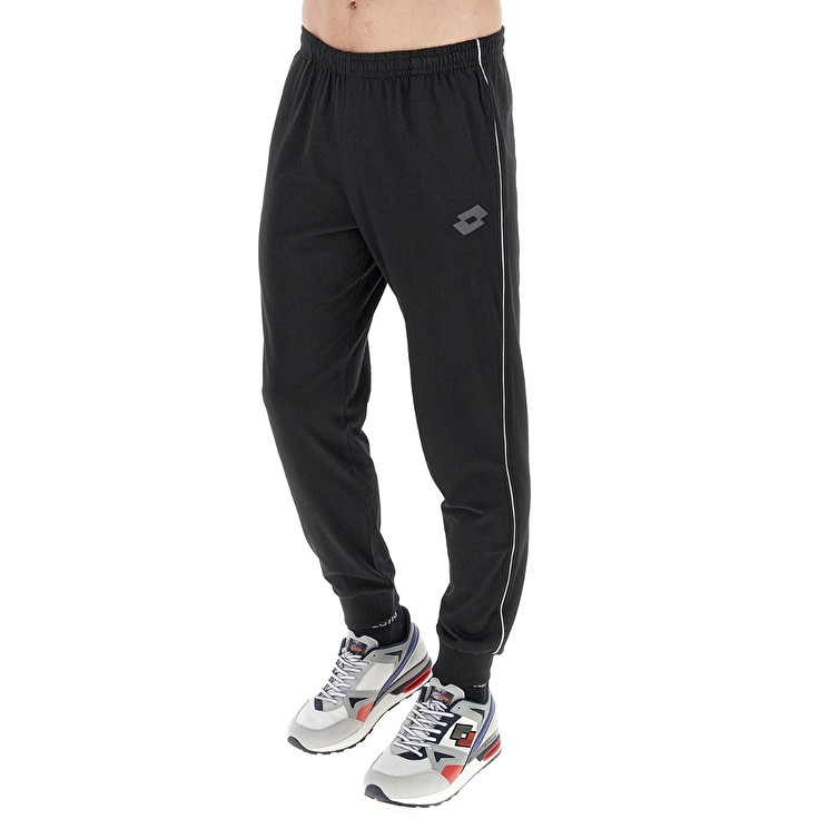 Men Lotto Msc Cuff Ii Sport Pants Black | 81073-ANOM