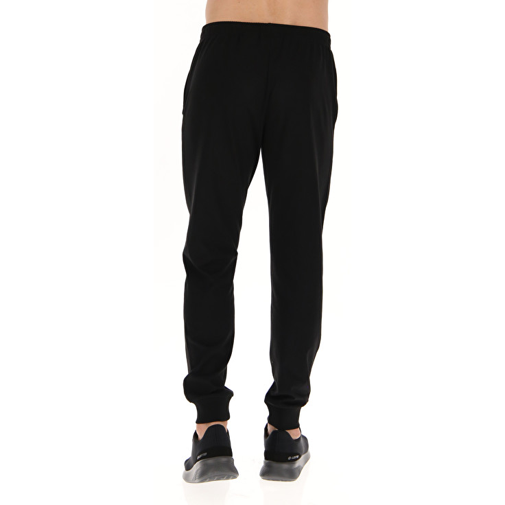 Men Lotto Msc Cuff Sport Pants Black | 93028-FVZR