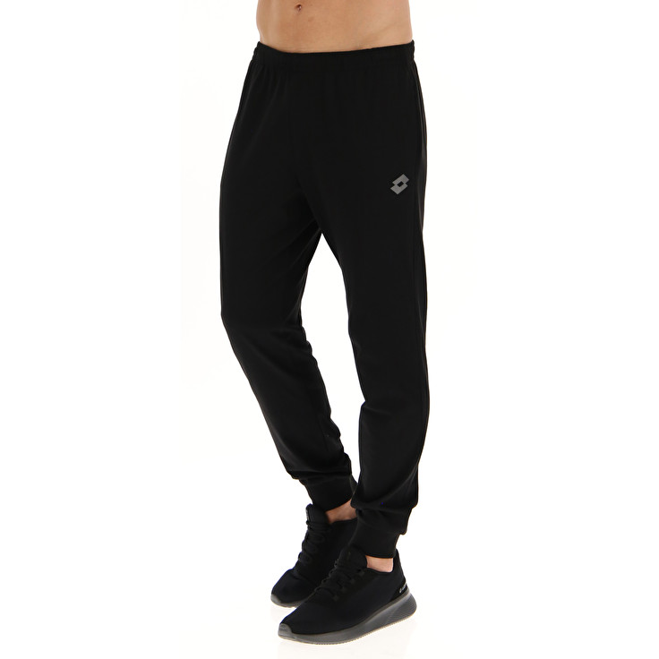 Men Lotto Msc Cuff Sport Pants Black | 93028-FVZR