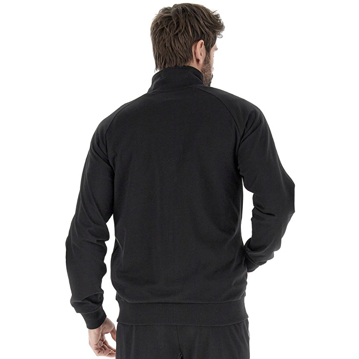 Men Lotto Msc Fz Ii Sweatshirts Black | 65902-NFOJ