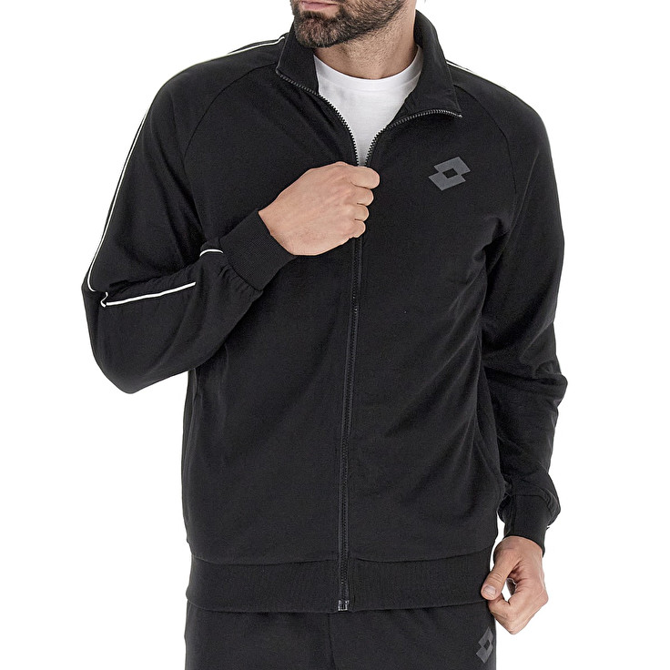 Men Lotto Msc Fz Ii Sweatshirts Black | 65902-NFOJ