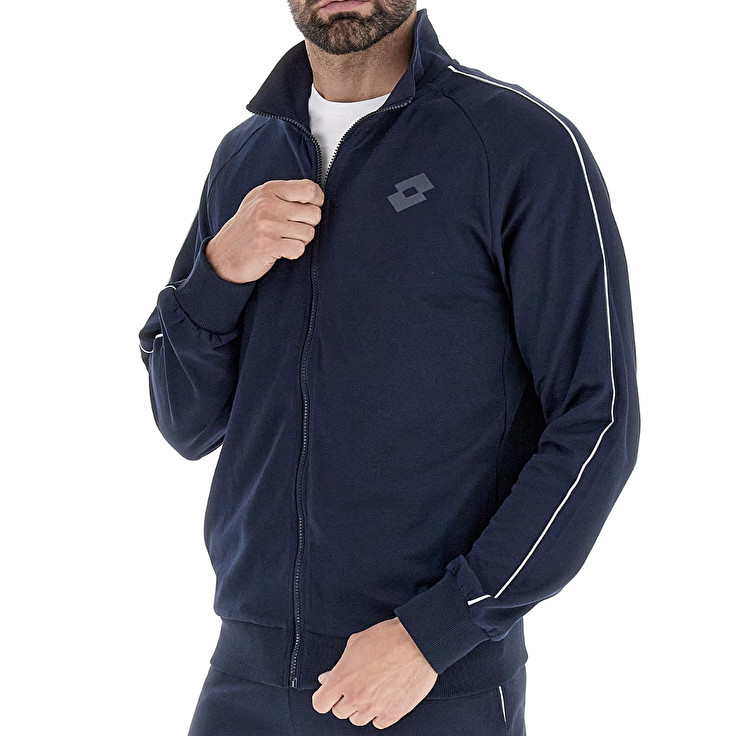 Men Lotto Msc Fz Ii Sweatshirts Navy / Blue | 09725-HYIZ