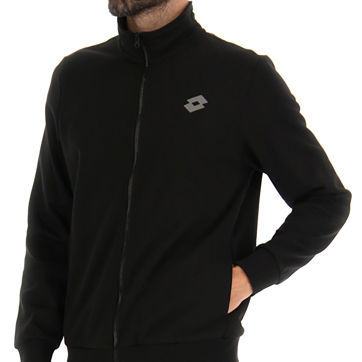 Men Lotto Msc Fz Jackets Black | 05297-BUJE