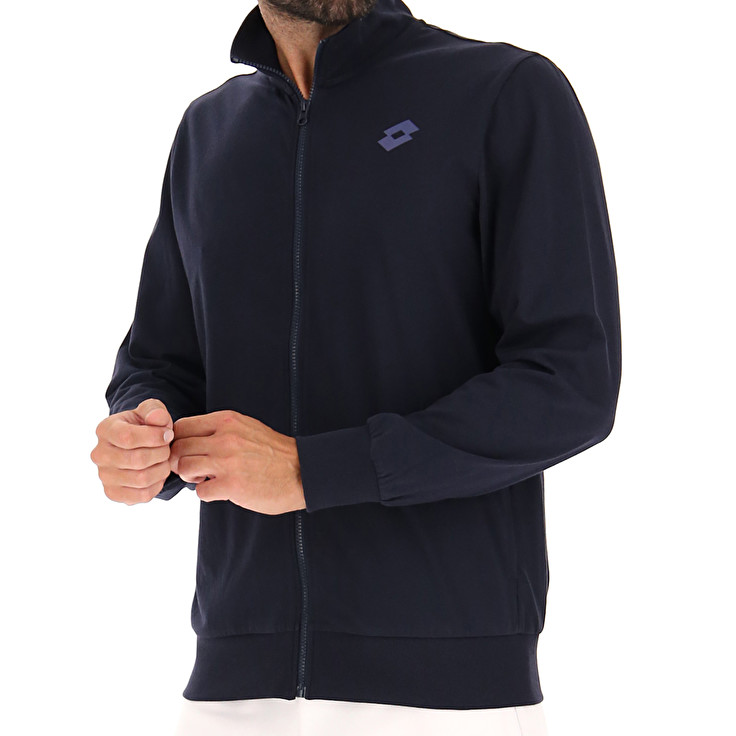 Men Lotto Msc Fz Jackets Navy / Blue | 43587-YQOF