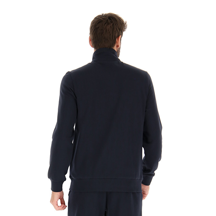 Men Lotto Msc Fz Jackets Navy / Blue | 83459-PSRJ