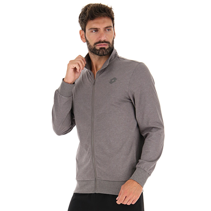 Men Lotto Msc Fz Mel Jackets Grey | 43980-ZSJI