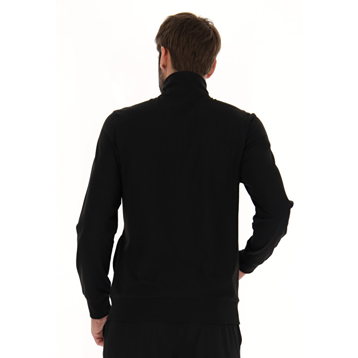 Men Lotto Msc Fz Sweatshirts Black | 91546-BGVM