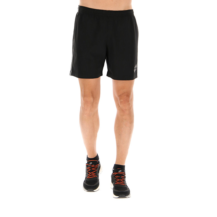 Men Lotto Msc Ii Shorts Black | 85746-XDJM