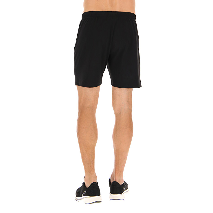 Men Lotto Msc Shorts Black | 84972-GFMW