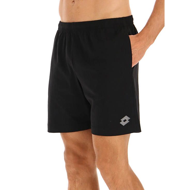 Men Lotto Msc Shorts Black | 84972-GFMW