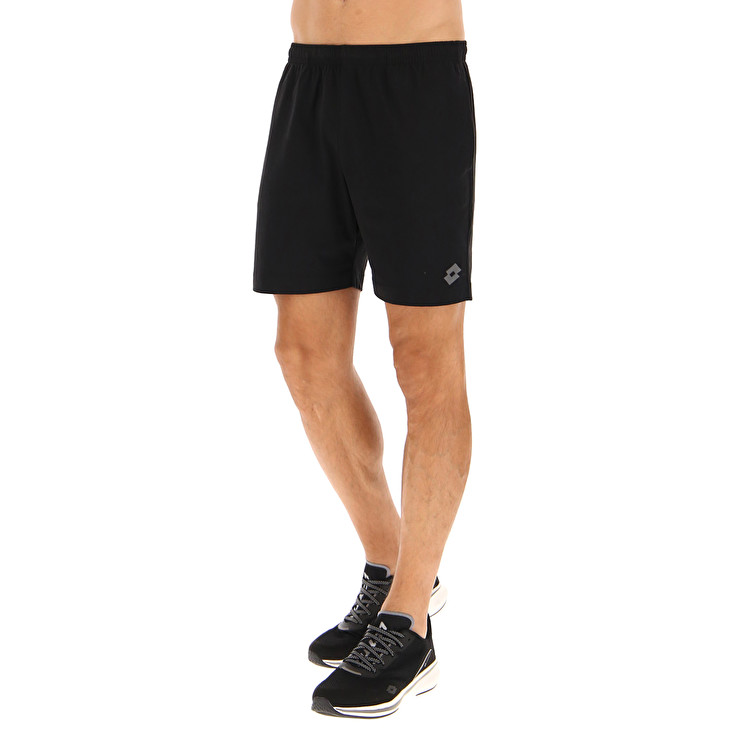 Men Lotto Msc Shorts Black | 84972-GFMW
