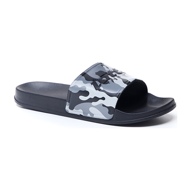 Men Lotto Oceania Camo Slippers Black / Grey / Light | 84259-ZNGU