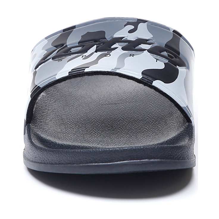 Men Lotto Oceania Camo Slippers Black / Grey / Light | 84259-ZNGU