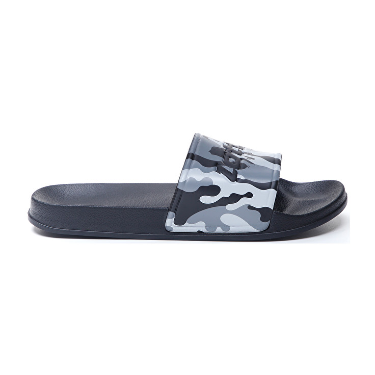Men Lotto Oceania Camo Slippers Black / Grey / Light | 84259-ZNGU