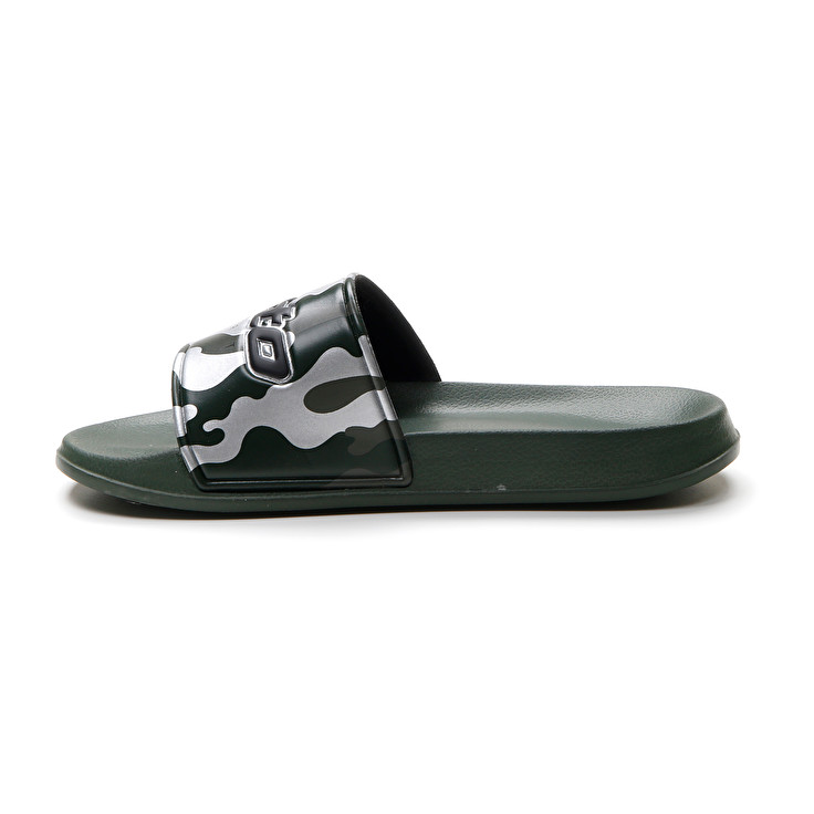 Men Lotto Oceania Camo Slippers Green / Deep | 91486-CEGJ