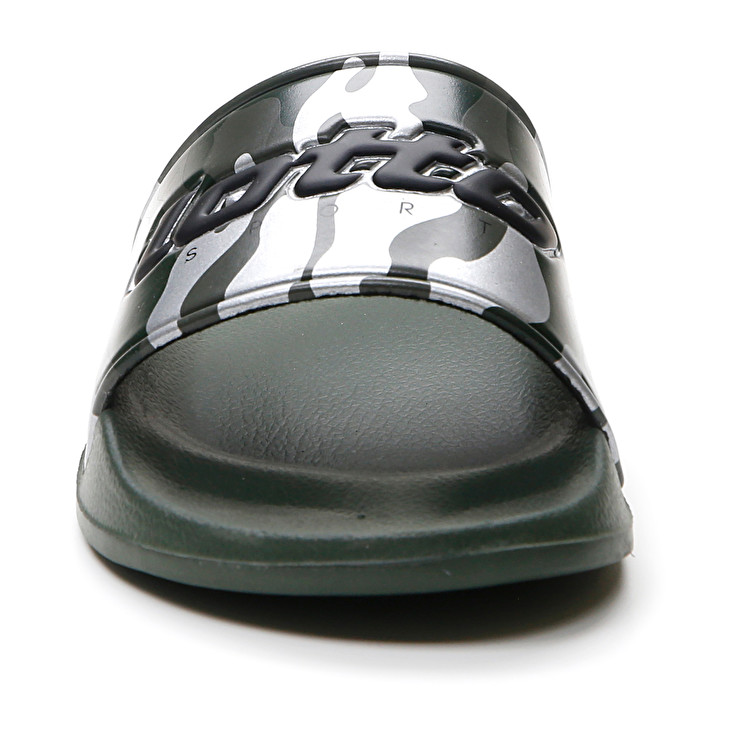 Men Lotto Oceania Camo Slippers Green / Deep | 91486-CEGJ