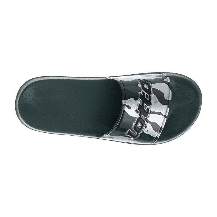 Men Lotto Oceania Camo Slippers Green / Deep | 91486-CEGJ