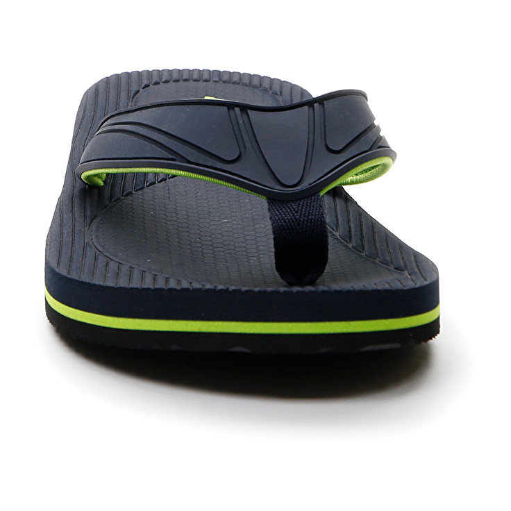 Men Lotto Paros Flip Slippers Black | 45289-GBTZ