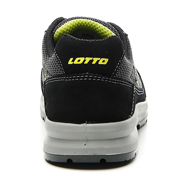 Men Lotto Race 250 S1p Sd Safety Shoes Black / Green | 52897-RLZB