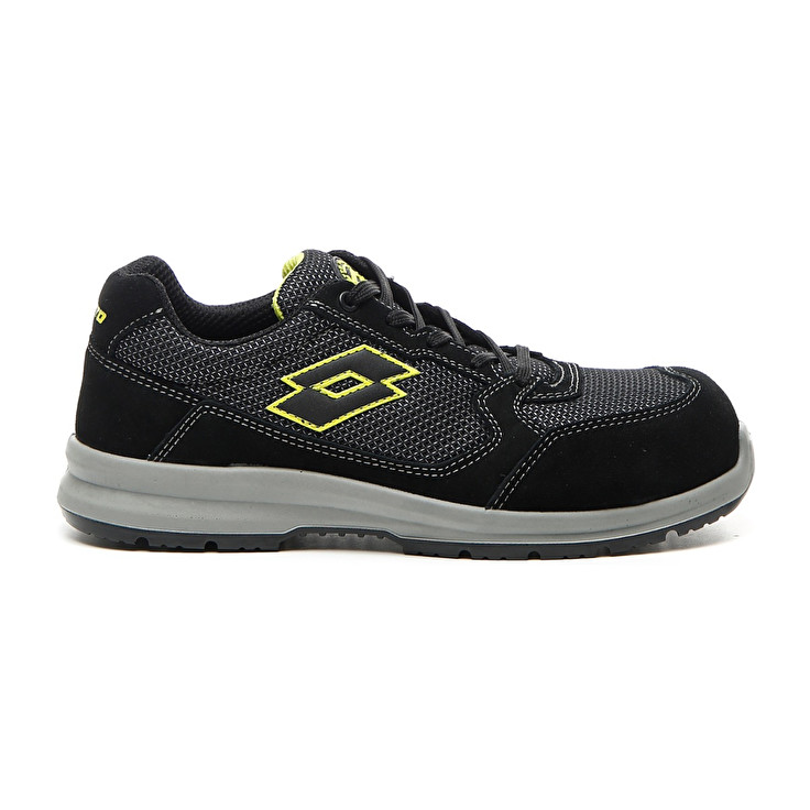 Men Lotto Race 250 S1p Sd Safety Shoes Black / Green | 52897-RLZB
