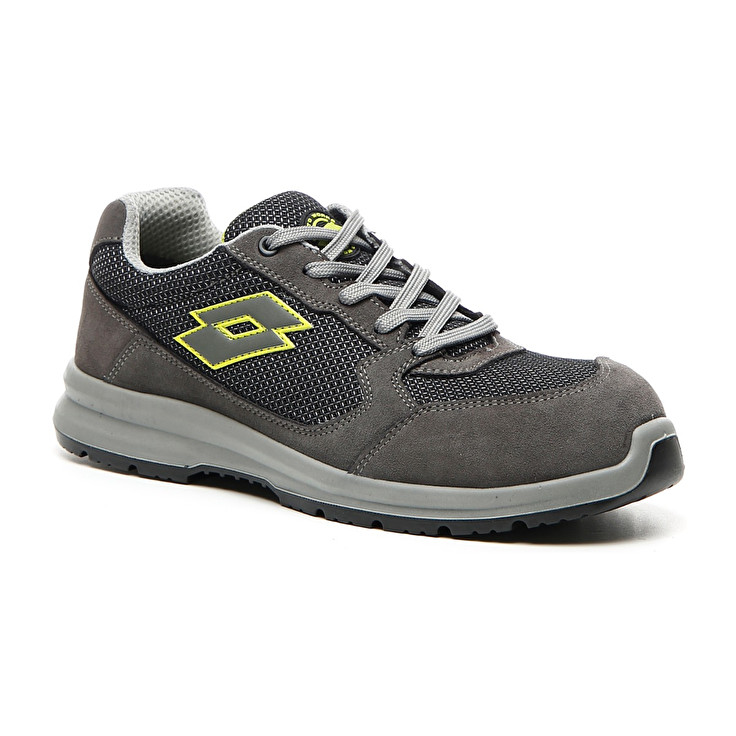 Men Lotto Race 250 S1p Sd Safety Shoes Grey / Green | 37294-WSFJ