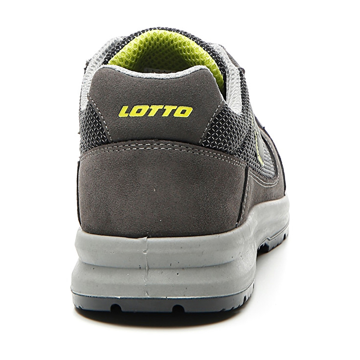 Men Lotto Race 250 S1p Sd Safety Shoes Grey / Green | 37294-WSFJ