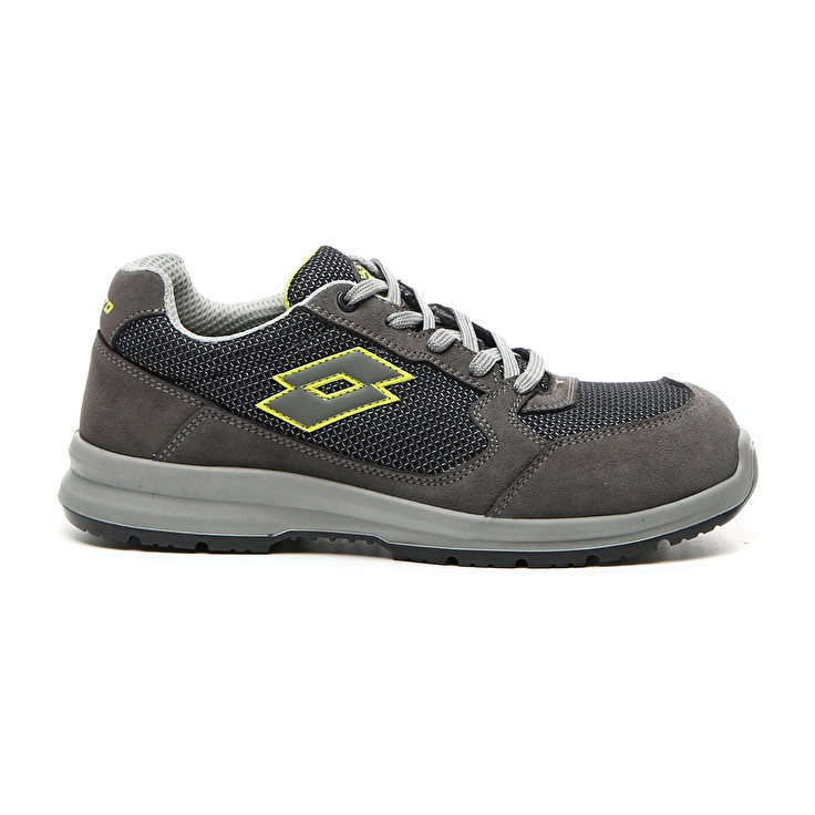 Men Lotto Race 250 S1p Sd Safety Shoes Grey / Green | 37294-WSFJ