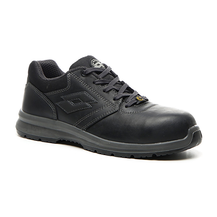 Men Lotto Race 400 Esd S3 Ch Safety Shoes Black | 27604-FUPC