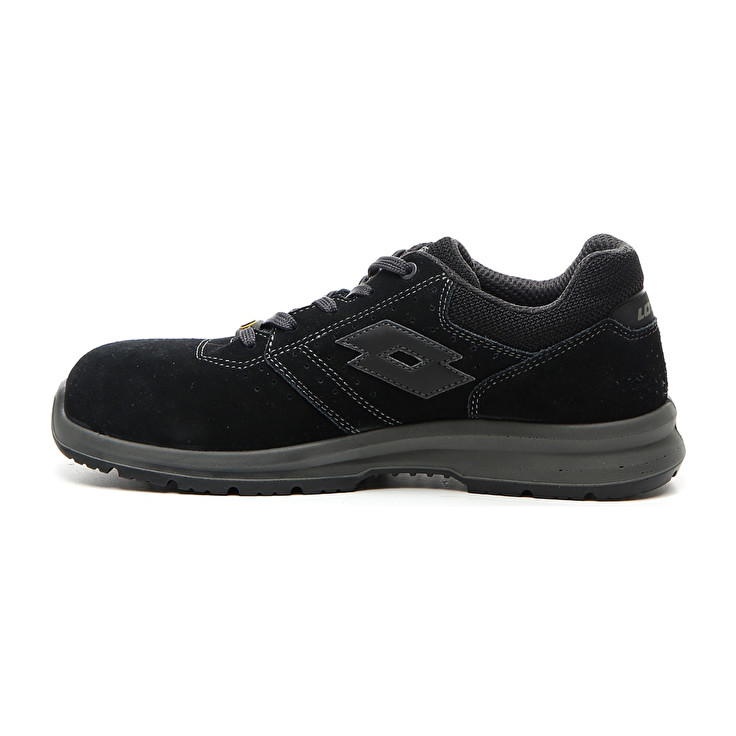 Men Lotto Race 401 Esd S1p Sd Safety Shoes Black | 69123-WOGB