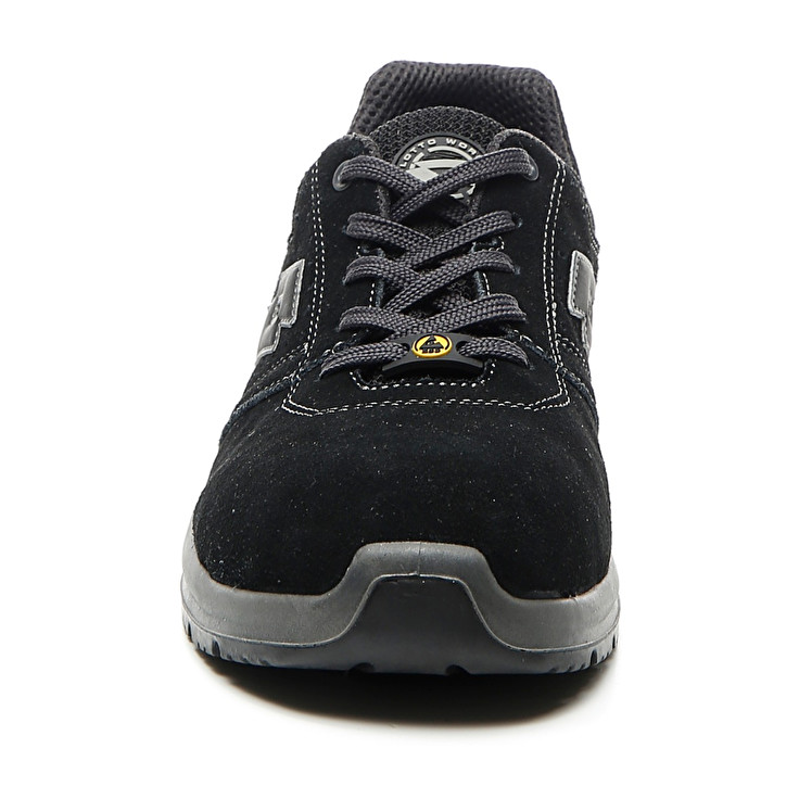 Men Lotto Race 401 Esd S1p Sd Safety Shoes Black | 69123-WOGB