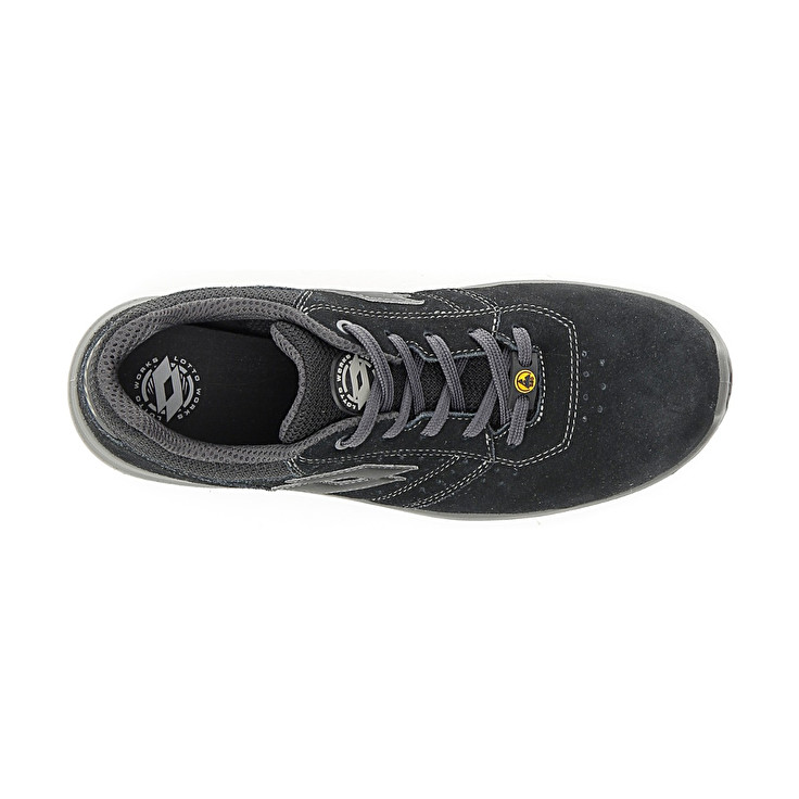Men Lotto Race 401 Esd S1p Sd Safety Shoes Black | 69123-WOGB