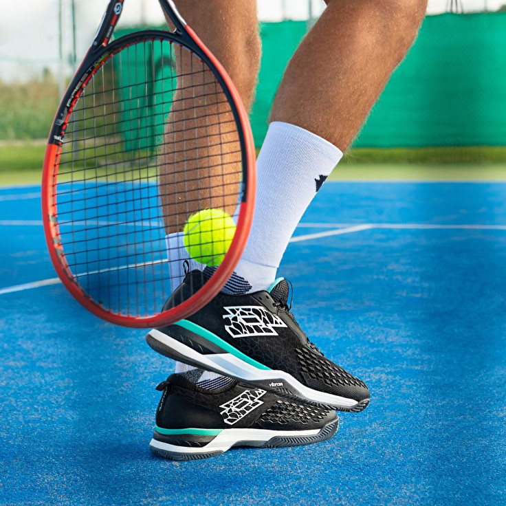 Men Lotto Raptor Hyperpulse 100 Cly Tennis Shoes Black / White / Green | 98524-PGOA