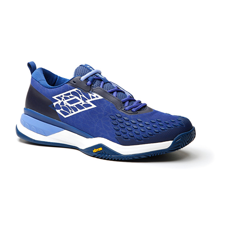 Men Lotto Raptor Hyperpulse 100 Cly Tennis Shoes Royal / White / Blue | 45963-MRZB