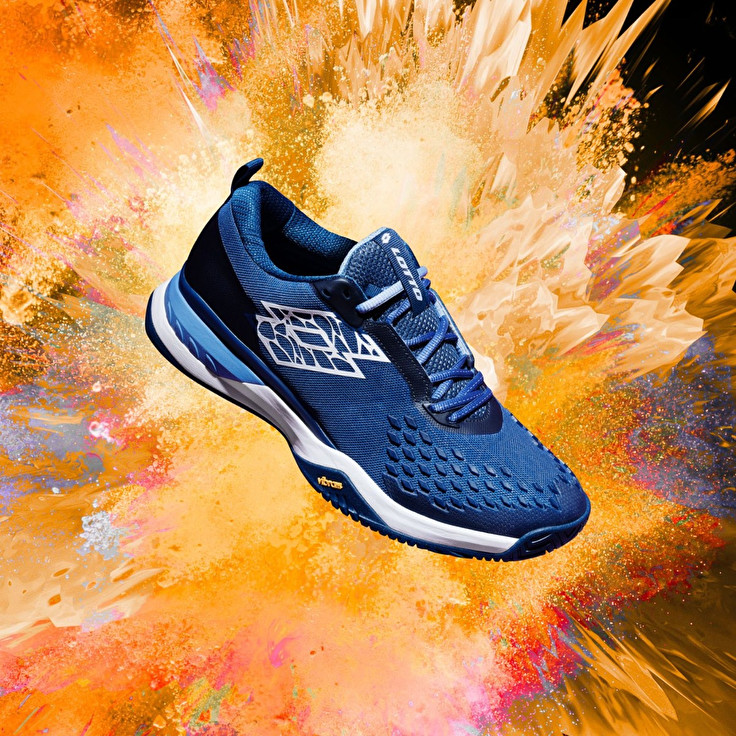 Men Lotto Raptor Hyperpulse 100 Cly Tennis Shoes Royal / White / Blue | 45963-MRZB