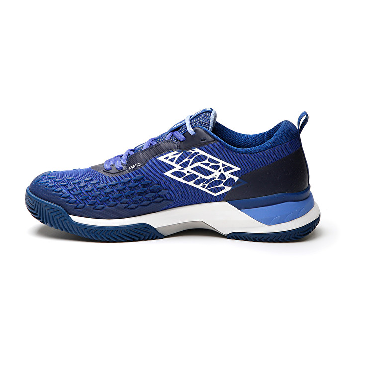 Men Lotto Raptor Hyperpulse 100 Cly Tennis Shoes Royal / White / Blue | 45963-MRZB