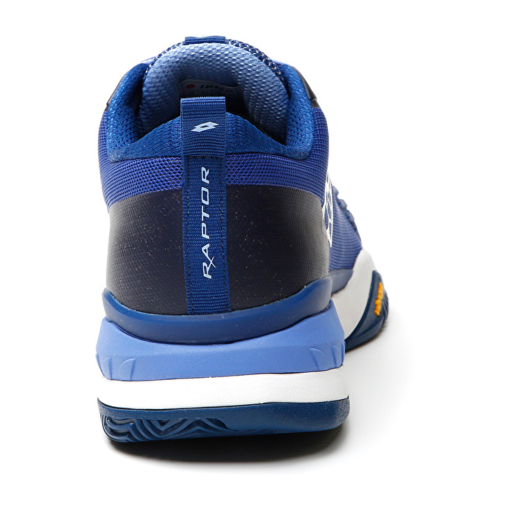 Men Lotto Raptor Hyperpulse 100 Cly Tennis Shoes Royal / White / Blue | 45963-MRZB