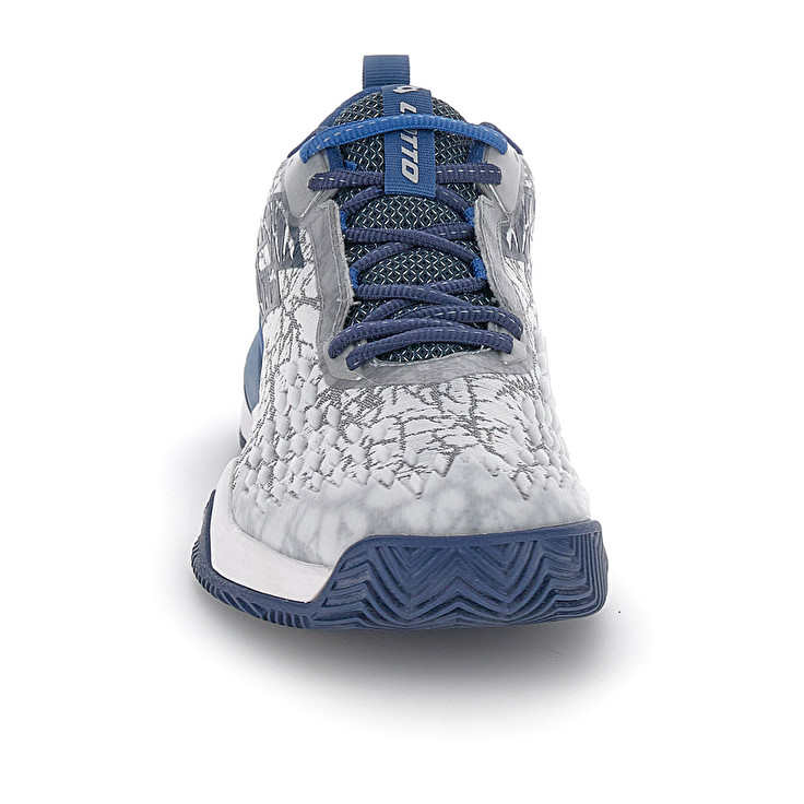 Men Lotto Raptor Hyperpulse 100 Ii Cly Tennis Shoes Silver / Blue | 53796-AEWI