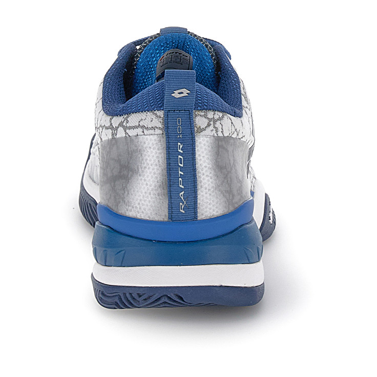 Men Lotto Raptor Hyperpulse 100 Ii Cly Tennis Shoes Silver / Blue | 53796-AEWI