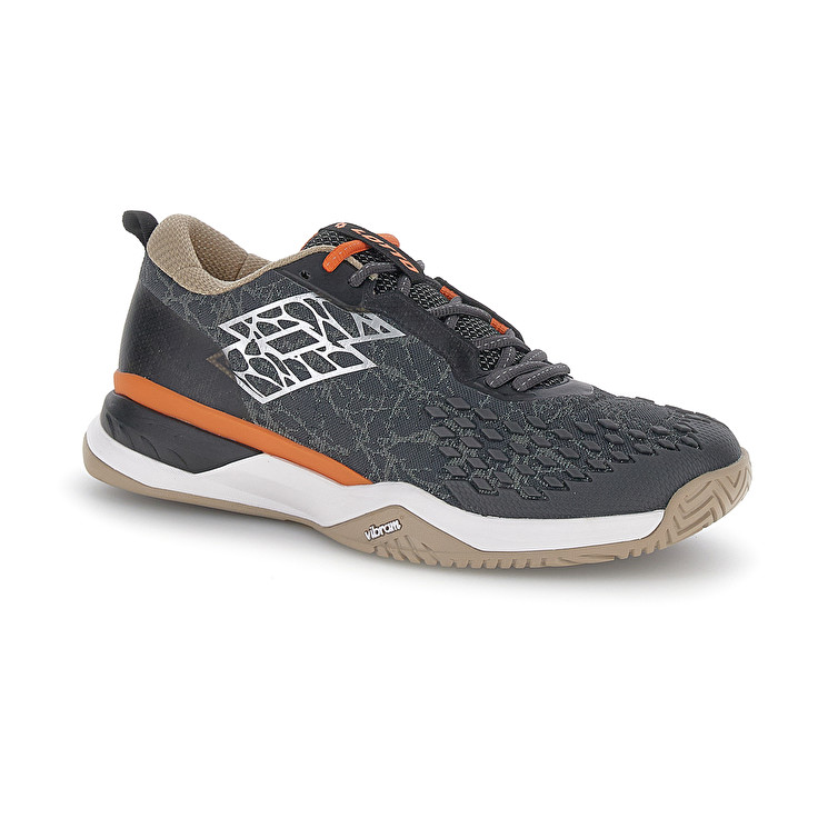Men Lotto Raptor Hyperpulse 100 Ii Spd Tennis Shoes Grey | 63259-PXZR