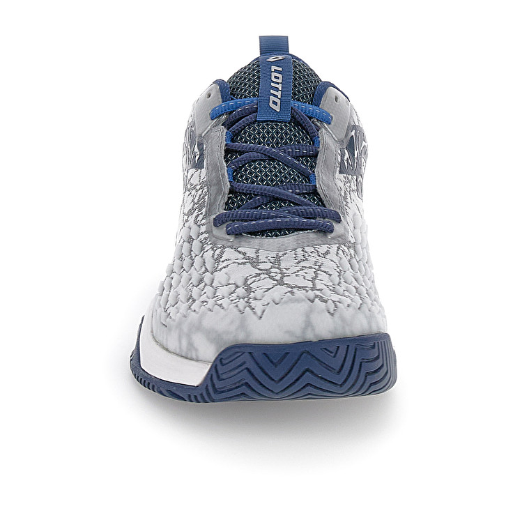 Men Lotto Raptor Hyperpulse 100 Ii Spd Tennis Shoes Silver / Blue | 98347-FDWY