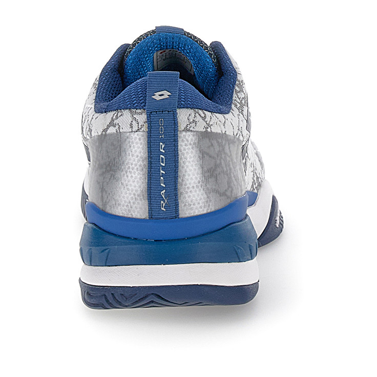 Men Lotto Raptor Hyperpulse 100 Ii Spd Tennis Shoes Silver / Blue | 98347-FDWY
