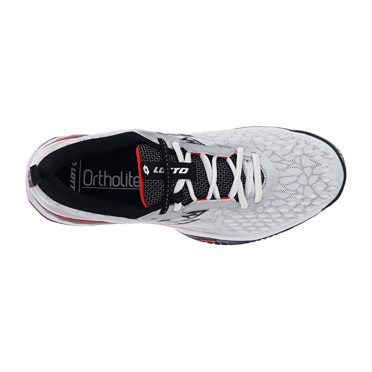 Men Lotto Raptor Hyperpulse 100 Spd Tennis Shoes White / Black / Red | 09342-RPIA