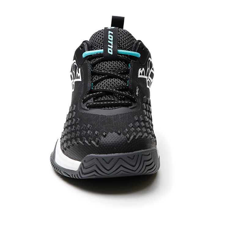 Men Lotto Raptor Hyperpulse 100 Spd Tennis Shoes Black / White / Green | 56302-XMPW