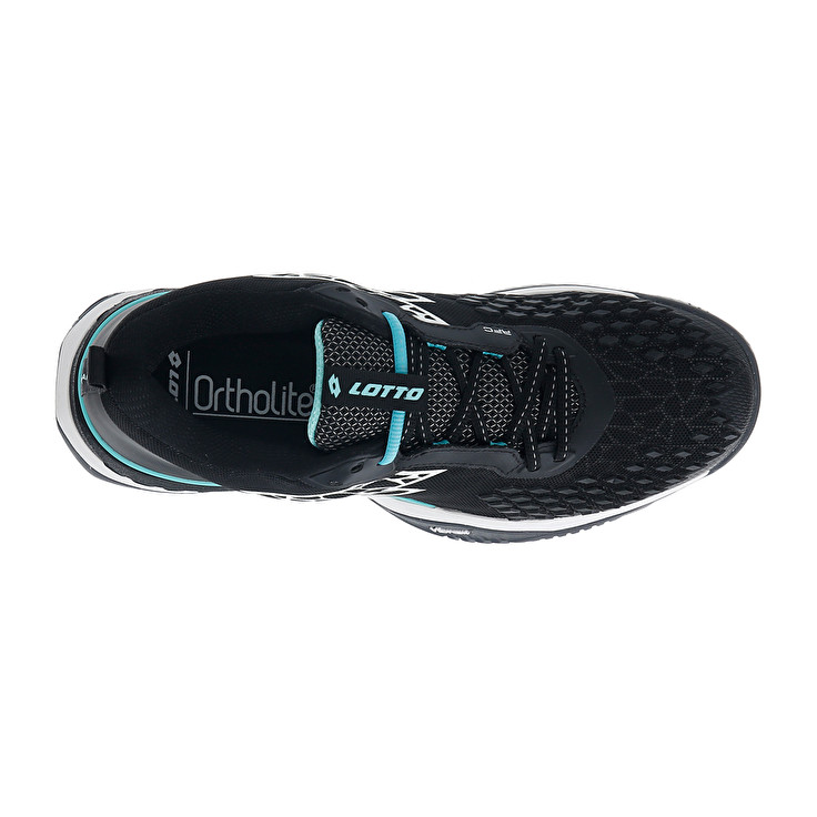 Men Lotto Raptor Hyperpulse 100 Spd Tennis Shoes Black / White / Green | 56302-XMPW