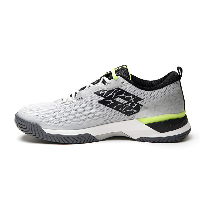 Men Lotto Raptor Hyperpulse 100 Spd Tennis Shoes White / Black / Green | 36107-YUCJ